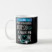 Mug Cadeau d'infirmière diplômée Ma infirmière préféré (Gauche)