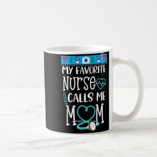 Mug Cadeau d'infirmière diplômée Ma infirmière préféré (Droite)