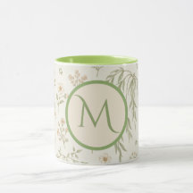 Cadeau d'initiale de monogramme Boho Willow & Frai