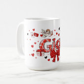 Mug Cadeau doux pour la Saint-Valentin de grand-mère  (Devant gauche)
