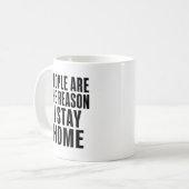 Mug Cadeau drôle anti social (Devant gauche)