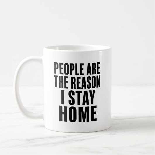 Mug Cadeau drôle anti social (Gauche)