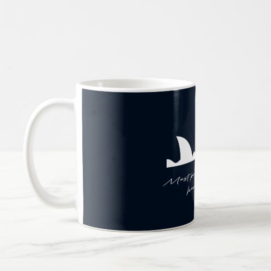 Mug Cadeau drôle d'amant de sarcasme de requin de (Gauche)