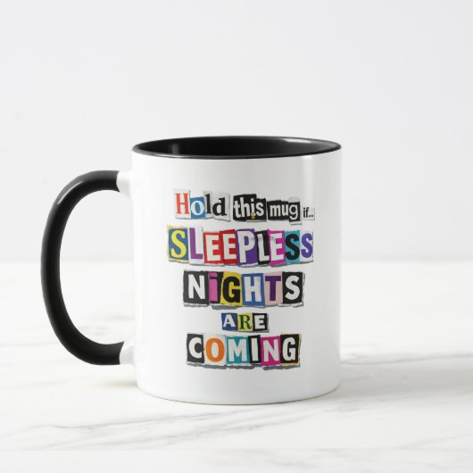 Mug cadeau drôle d'annonce de grossesse (Gauche)