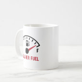 Mug Cadeau drôle d'Apple de carburant de professeur (Devant gauche)