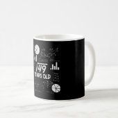 Mug Cadeau drôle de 7e anniversaire de maths rétro pou (Devant droit)