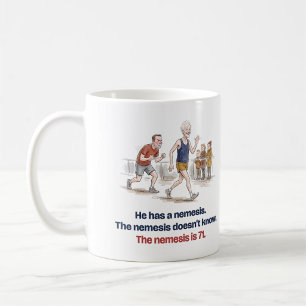 Mug Cadeau drôle de course à pied pour lui : Le némési