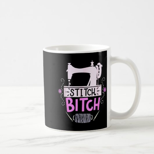 Mug Cadeau drôle de couture et de patchwork (Droite)