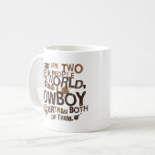 Mug Cadeau (drôle) de cowboy (Devant gauche)