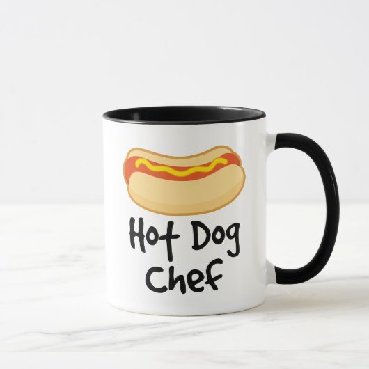 Mug Cadeau drôle de cuisine de chef de hot-dog (Droite)