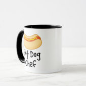 Mug Cadeau drôle de cuisine de chef de hot-dog (Devant gauche)