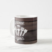 Mug Cadeau drôle de cuisine rustique pour hommes - Lic (Devant gauche)