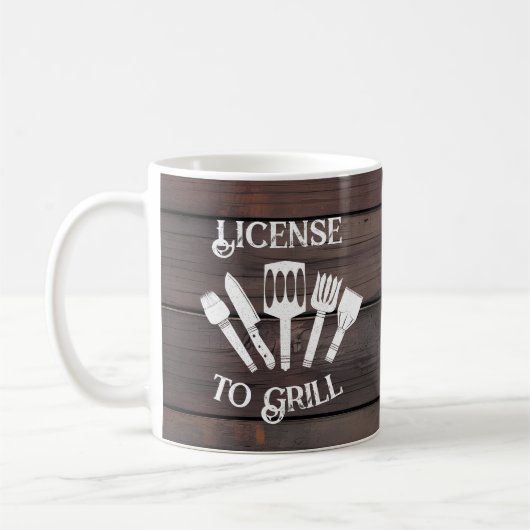 Mug Cadeau drôle de cuisine rustique pour hommes - Lic (Gauche)