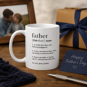 Mug Cadeau drôle de définition de papa pour la fête de