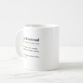 Mug Cadeau drôle de définition des RH (Devant gauche)