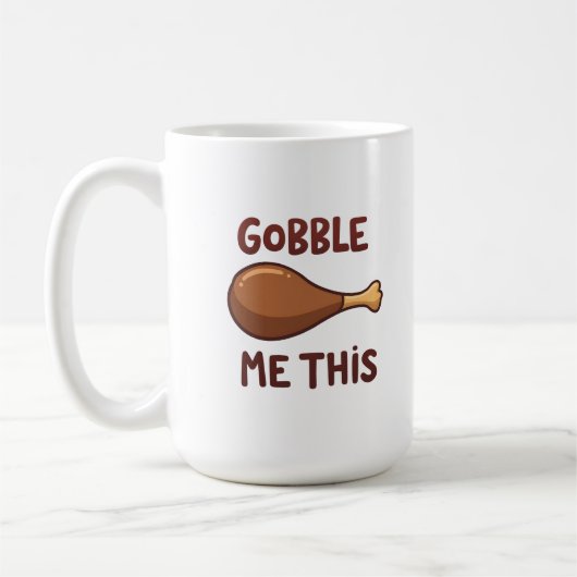 Mug Cadeau drôle de dinde de Thanksgiving (Gauche)