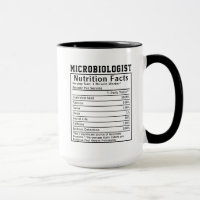 Cadeau drôle de faits nutritionnels de microbiolog