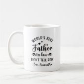 Mug cadeau drôle de fête des pères pour le meilleur be (Gauche)