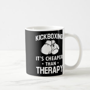 Mug Cadeau drôle de kickboxeur Thérapie Kickboxing
