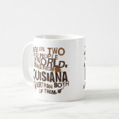 Mug Cadeau (drôle) de la Louisiane (Devant gauche)