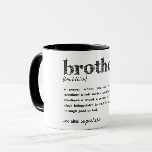 Mug Cadeau drôle de meilleur de citation super héros (Devant gauche)