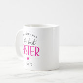Mug Cadeau drôle de 'Meilleure Sœur' (Devant gauche)