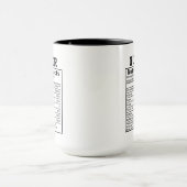 Mug Cadeau drôle de nutrition pour quilteur (Centre)