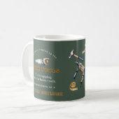 Mug Cadeau drôle de retraite Constructeur Marteau Perf (Devant gauche)