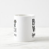 Mug Cadeau drôle de sorcière méchante chat noir Hallow (Centre)
