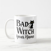 Mug Cadeau drôle de sorcière méchante chat noir Hallow (Gauche)