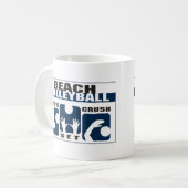 Mug Cadeau drôle de volleyball de plage (Devant gauche)