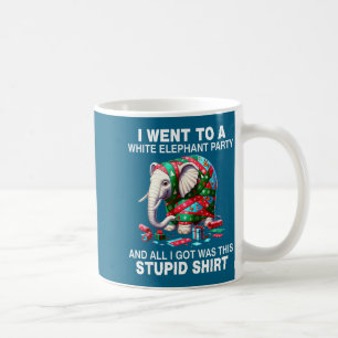 Mug Cadeau drôle d'éléphant blanc emballé Eléphant idi