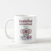 Mug Cadeau drôle d'un comptable koalifié d'ours koala (Gauche)