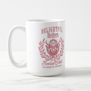 Mug Cadeau drôle personnalisé de vache pour elle, Club