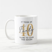 Mug Cadeau drôle pour 40 ans (Gauche)