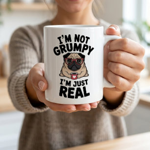 Mug Cadeau drôle pour amateur de chien Carlin Grincheu