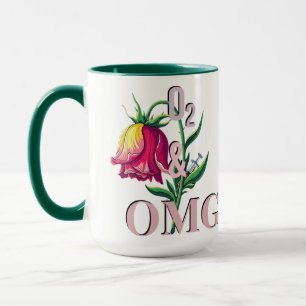 Mug Cadeau drôle pour infirmière - Fleur mignonne et h