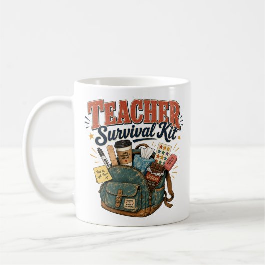 Mug Cadeau drôle pour la reconnaissance des enseignant (Gauche)