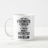 Mug Cadeau drôle pour le fils préféré gendre (Gauche)