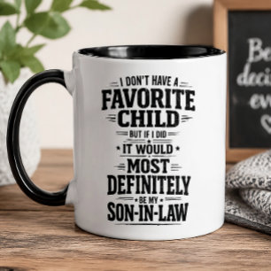 Mug Cadeau drôle pour le fils préféré gendre
