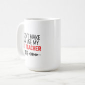 Mug Cadeau drôle pour professeur d'éducation physique (Devant gauche)