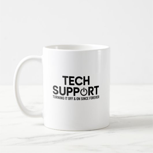 Mug Cadeau drôle pour professionnel du support techniq (Gauche)