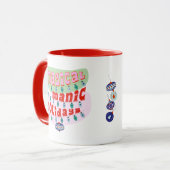 Mug cadeau drôle vintage rétro magie vacances de N (Devant gauche)