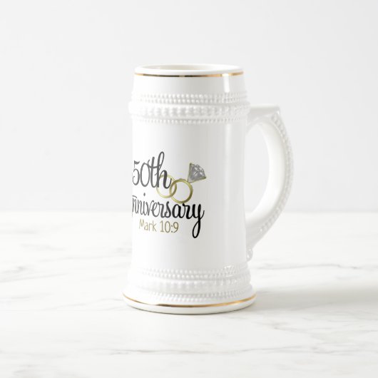 Mug cadeau du 50e anniversaire (Devant droit)