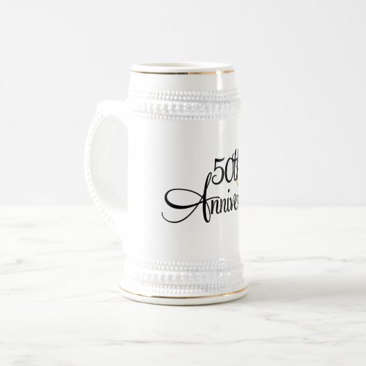 Mug cadeau du 50e anniversaire (Devant gauche)