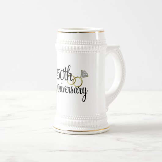 Mug cadeau du 50e anniversaire (Devant droit)