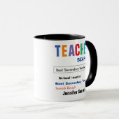 Mug Cadeau du meilleur enseignant secondaire (Devant droit)