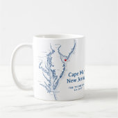 Mug Cadeau du New Jersey du Cap May (Gauche)