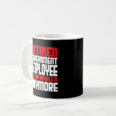 Mug Cadeau du parti de retraite des fonctionnaires ret (Devant gauche)