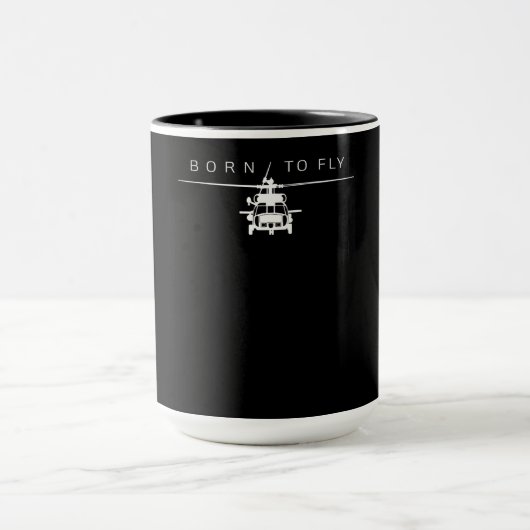 Mug Cadeau du pilote d'hélicoptère de l'aviation milit (Centre)